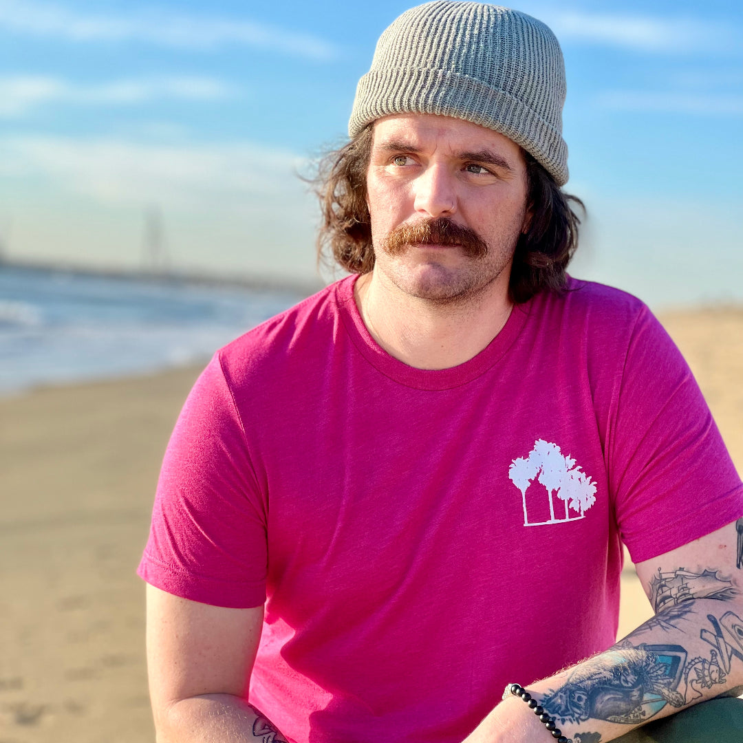 Golden Road Palm Logo Berry Tee