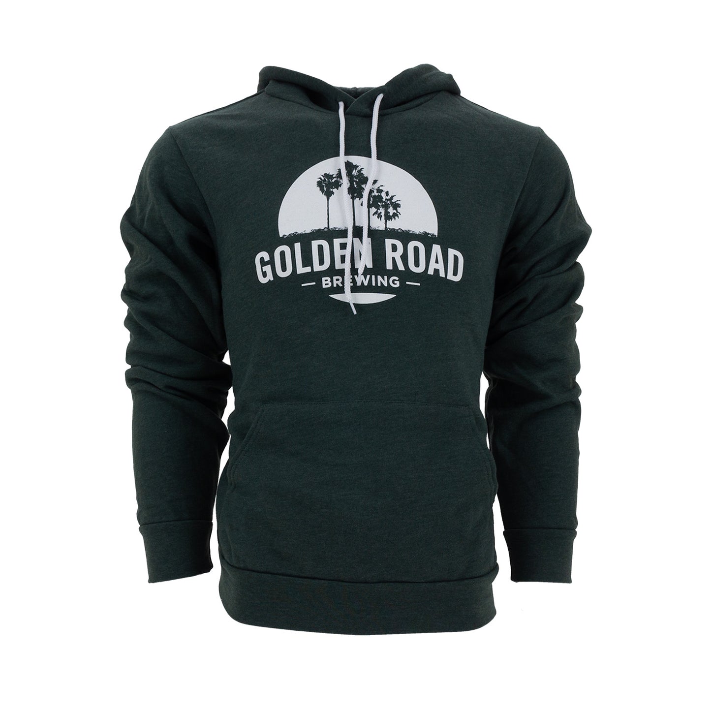 Golden Road Palm Logo Unisex Green Hoodie