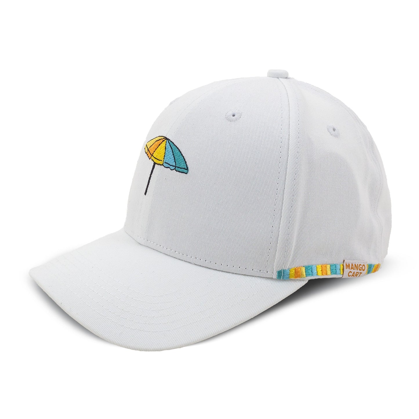 Mango Cart Signature Collection Panel Hat - White