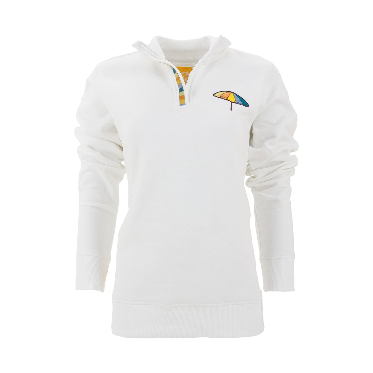 Mango Cart Signature Collection - Women's Iconic 1/4 Zip (White)