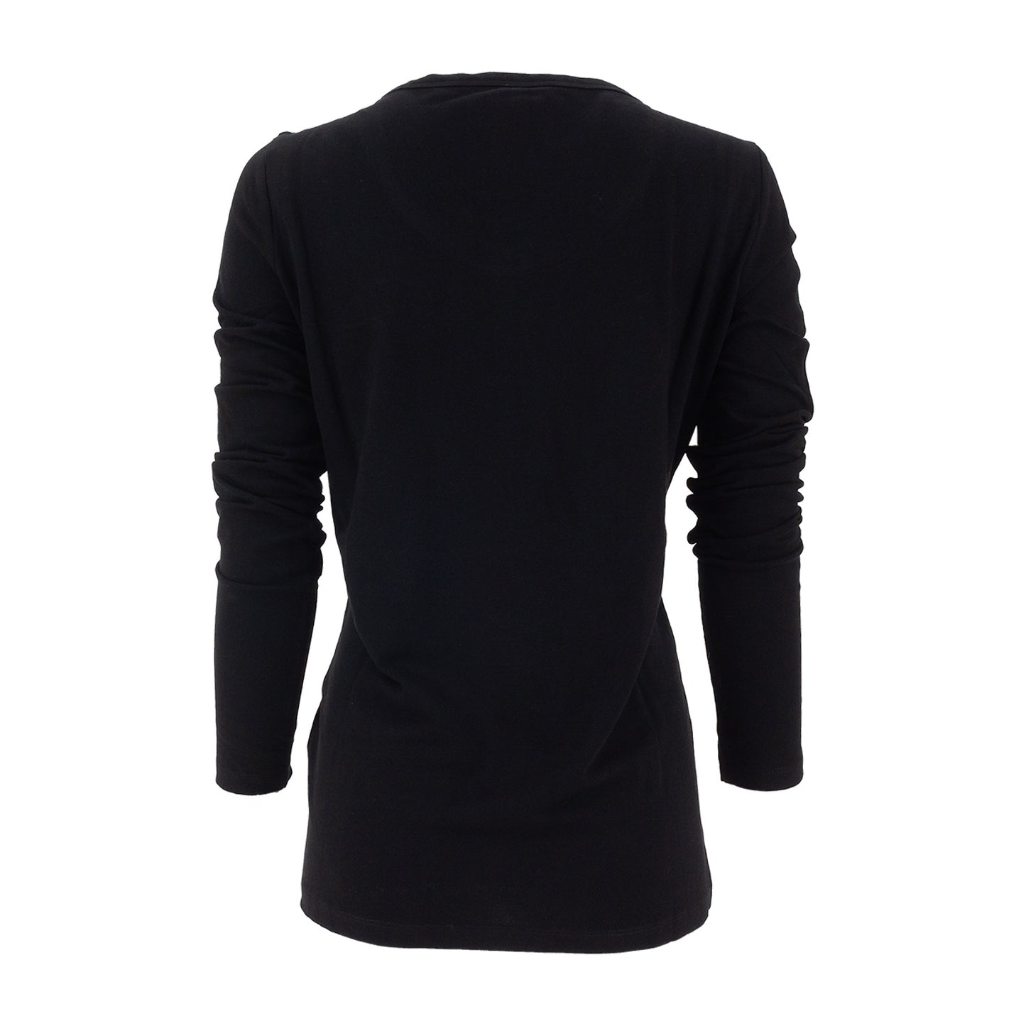 Street Cart Signature Collection - Women's long-sleeve Henley (Black)