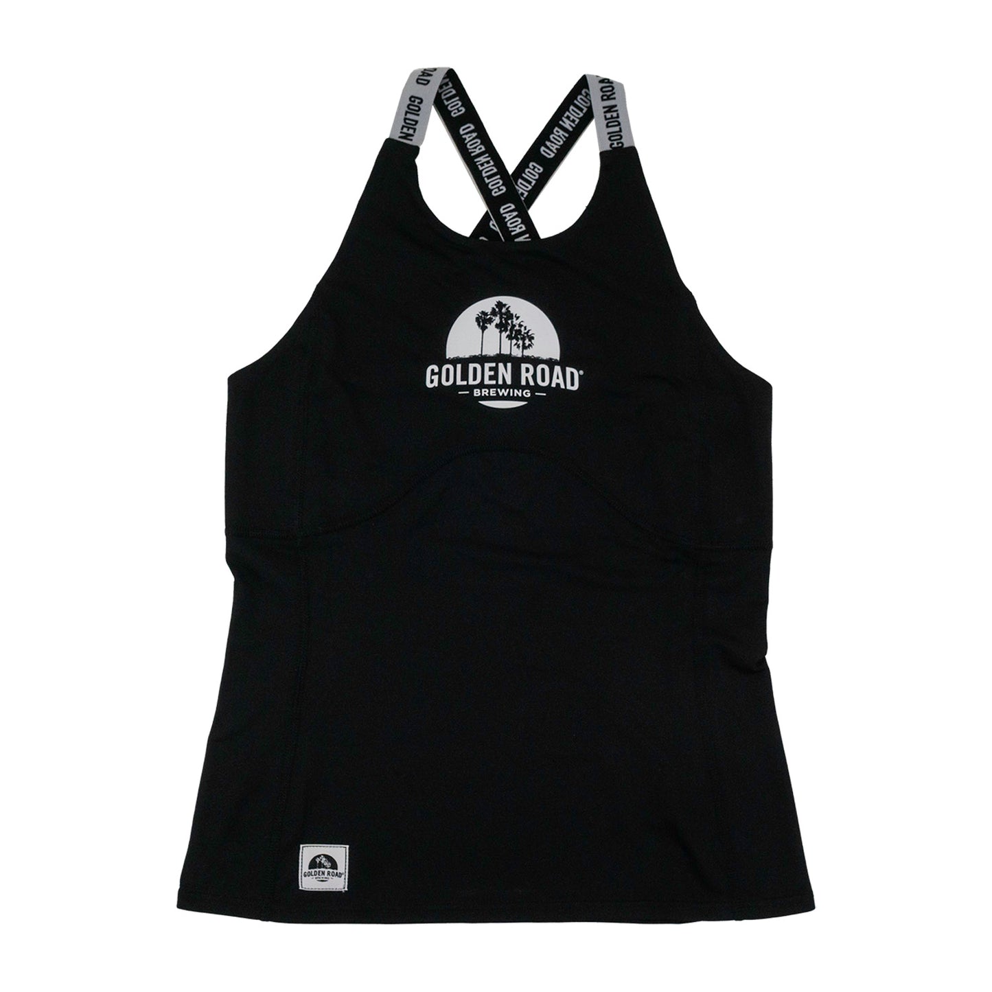 Golden Road High Neck Tank Top (Black)