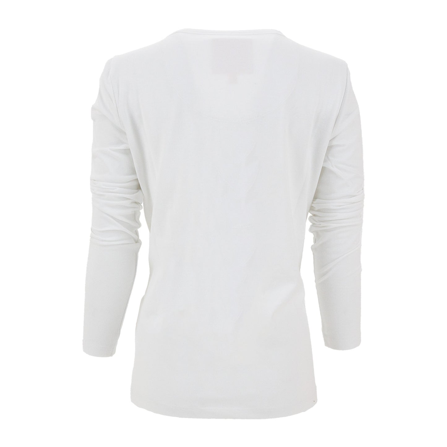 Mango Cart Signature Collection - Women's long-sleeve Henley (White)
