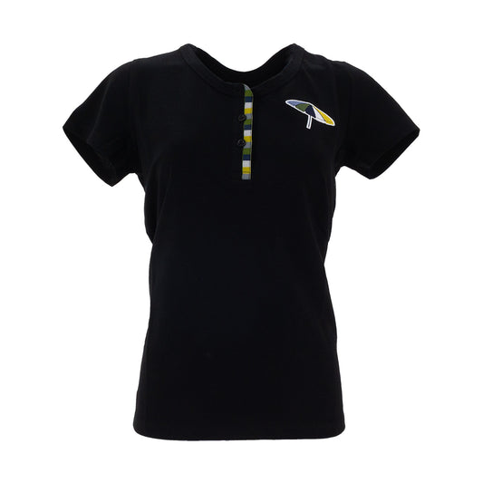 Street Cart Signature Collection - Womens Henley (Black)