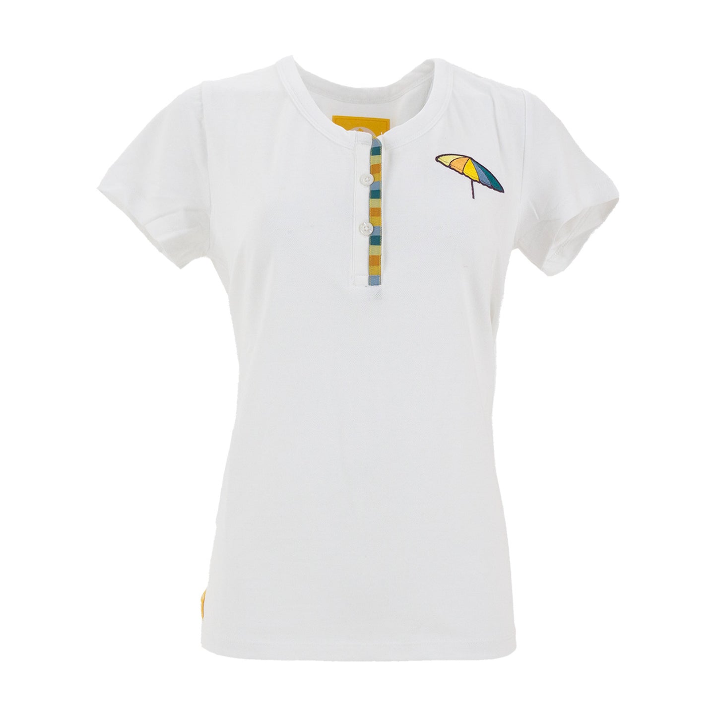 Mango Cart Signature Collection - Womens Henley (White)