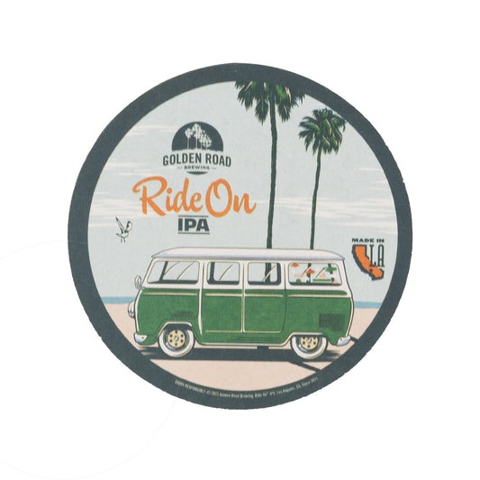 Ride On IPA Home Bar Coasters