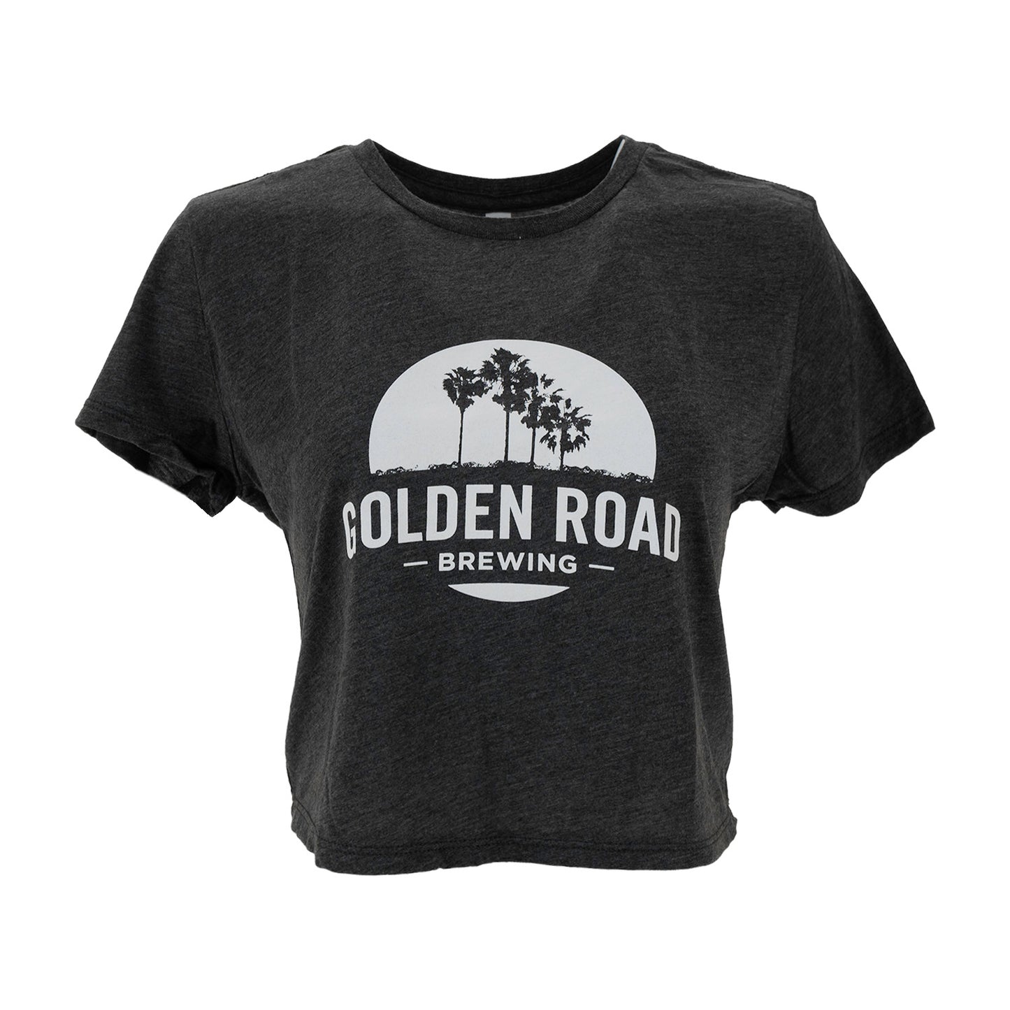 Golden Road Crop Tee Dark Heather