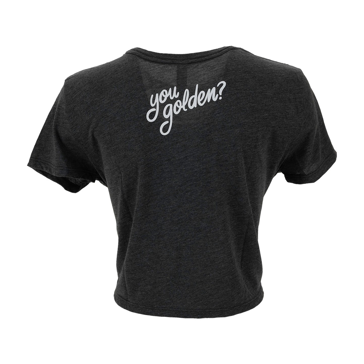 Golden Road Crop Tee Dark Heather