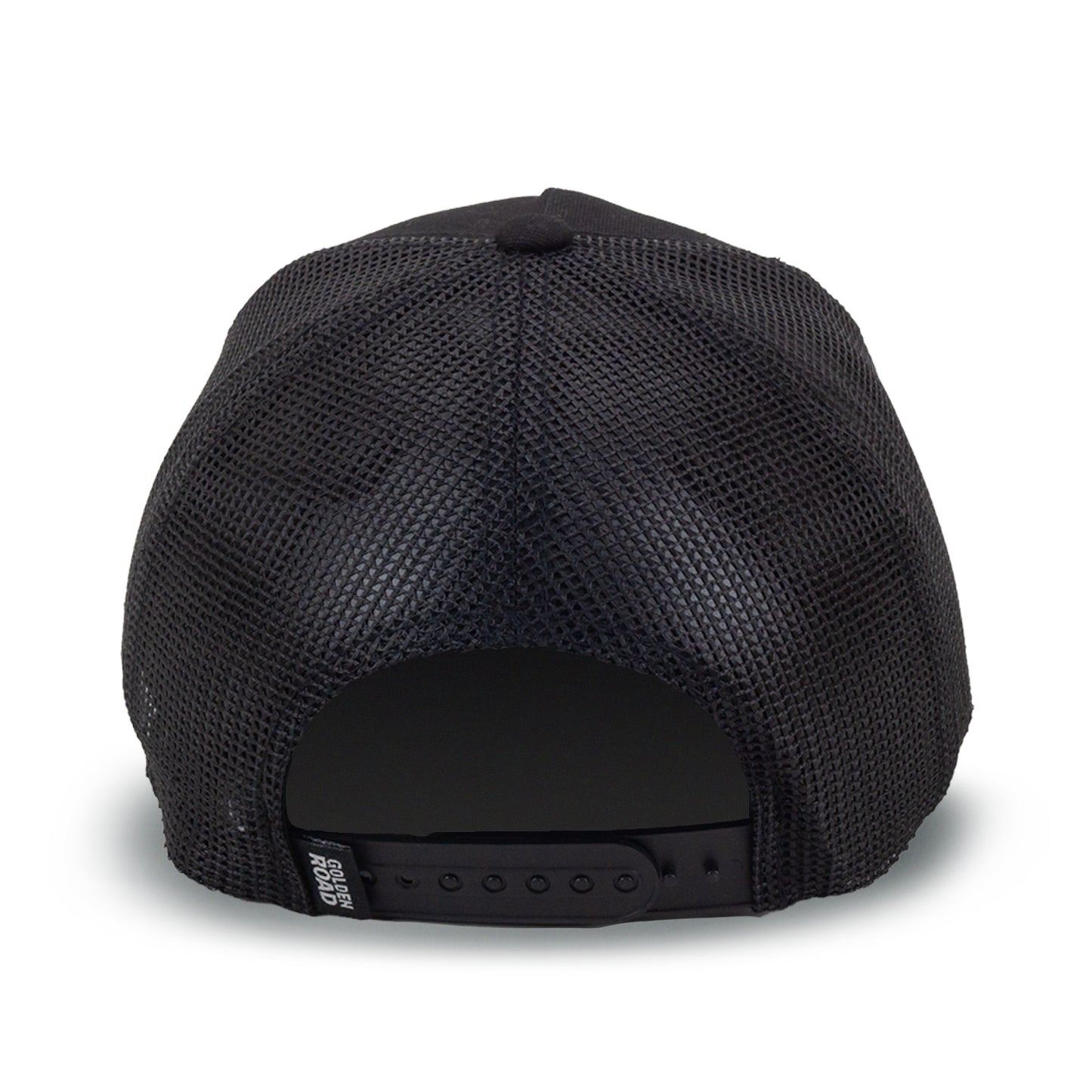 Golden Road Structured 5 Panel Curl Bill-Black