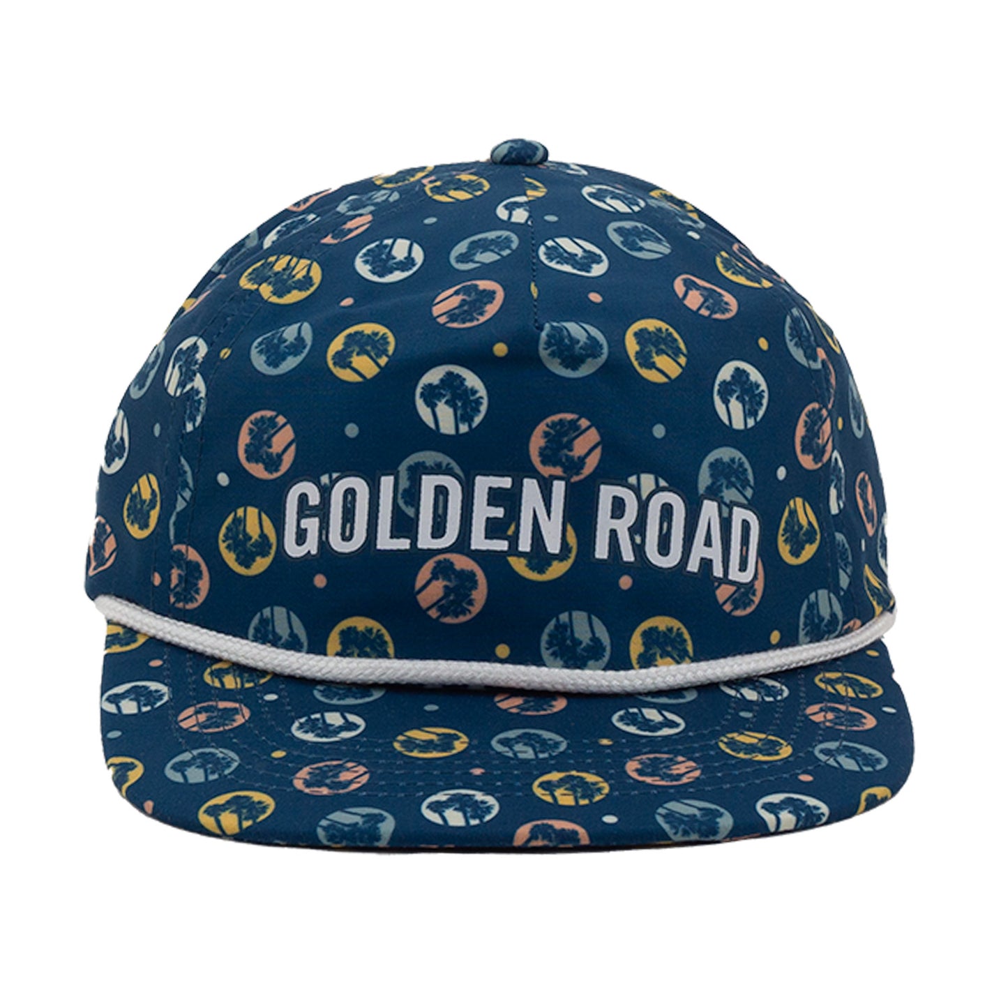 Golden Road Vintage Palm Logo 5-Panel Blue Hat