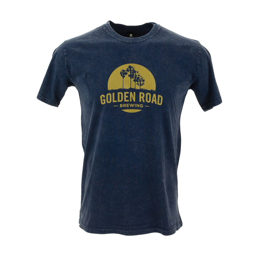 Golden Road Palm Logo Unisex Stone Wash Tee