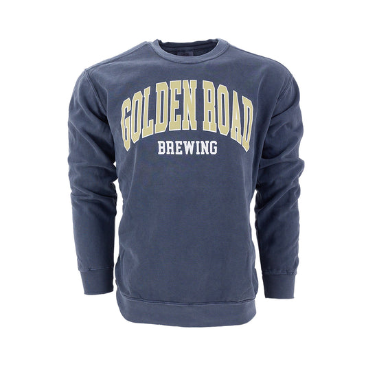 Golden Road Palm Logo Unisex Denim Wash Crew Neck