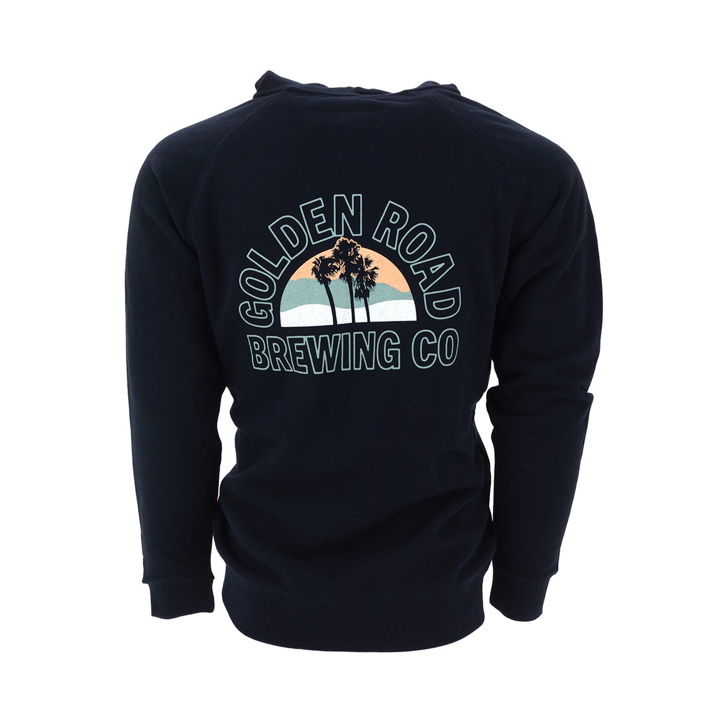 Golden Road Palm Logo Unisex Zip Navy Hoodie