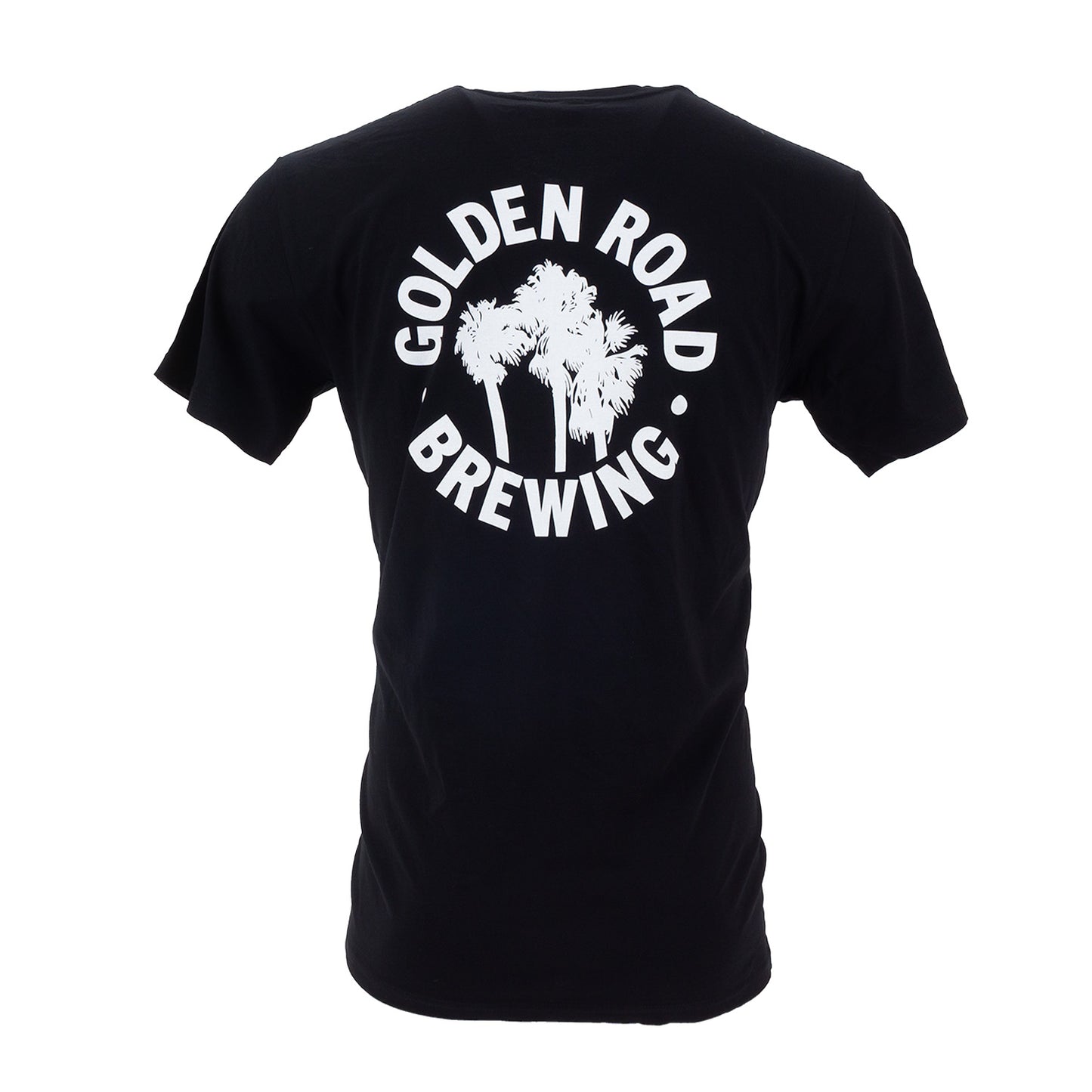 Golden Road Palm Logo Back Print Black Tee