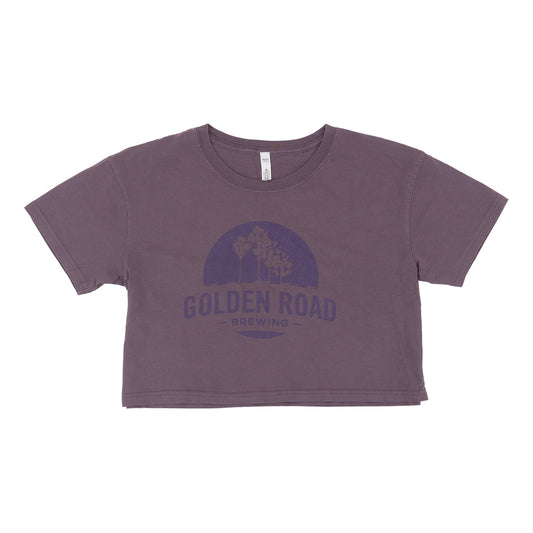 Golden Road Women's Mauve Crop Top