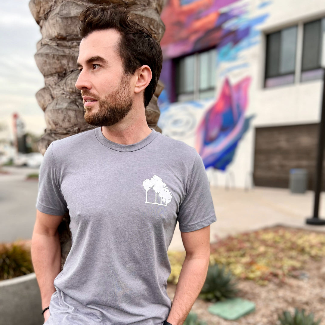 Golden Road Vintage Palm Logo Grey Tee