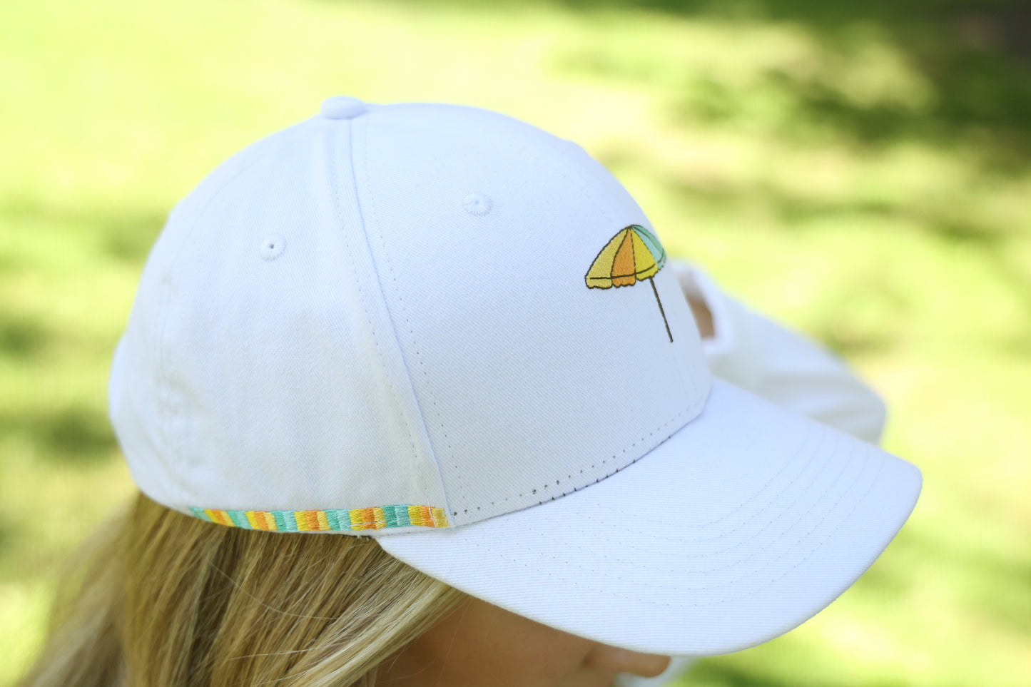 Mango Cart Signature Collection Panel Hat - White