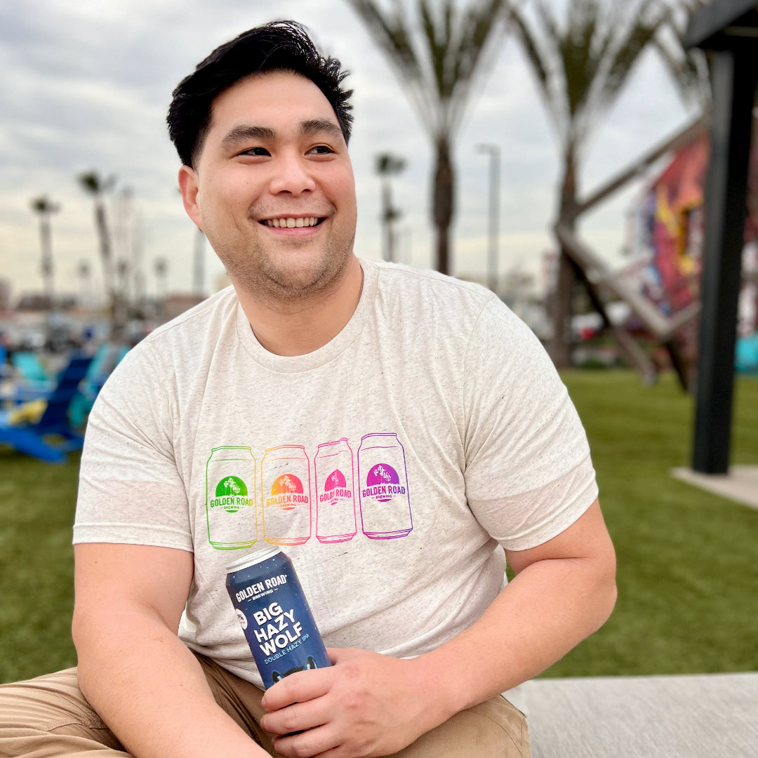Golden Road Rainbow Can Logo Tee
