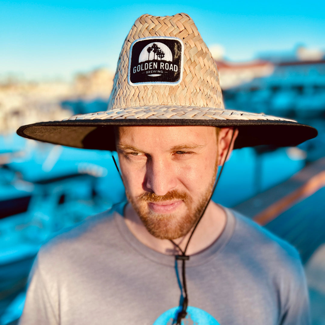 Golden Road Straw Beach Hat