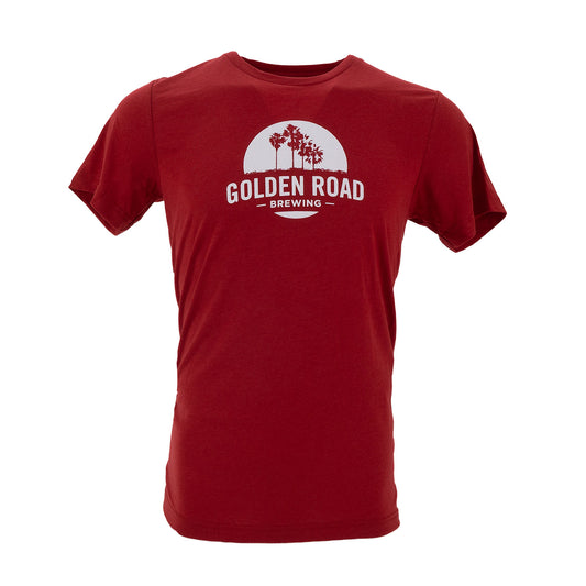 Golden Road Palm Logo Red Tee
