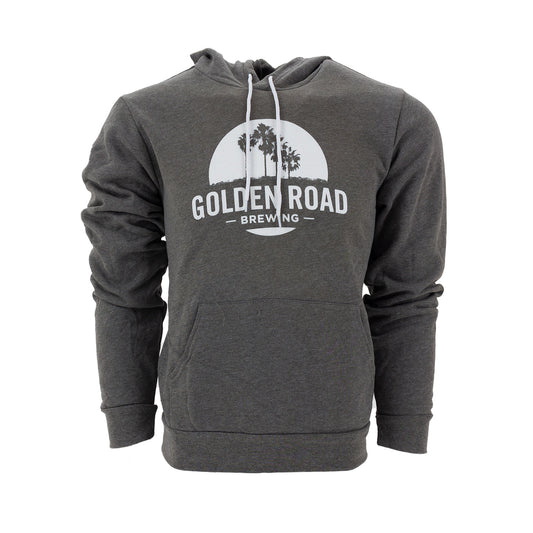 Golden Road Palm Logo Unisex Grey Hoodie