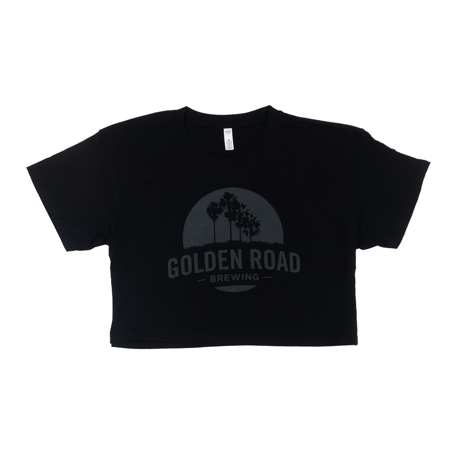 Golden Road Women's Black Crop Top